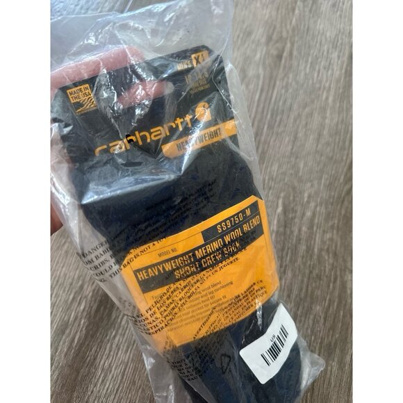 Carhartt Men's Heavyweight Merino Wool Blend Short Crew Sock XL size 12-14.5 US - Picture 1 of 4